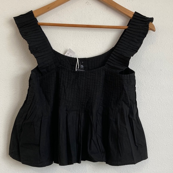 J.‎ Crew Women's Pintuck Peplum Top Black XS - Picture 5 of 6